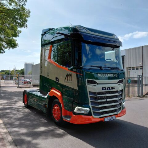 Afgeleverde truck DAF XG 480 voor Meulenberg Transport