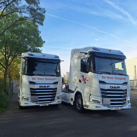 Afgeleverde truck DAF XG 480 FT voor De Vries Transport